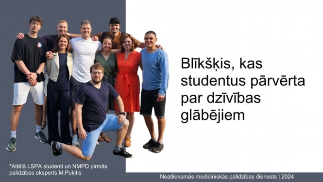 Miķelis un studenti_Pirmā palīdzība