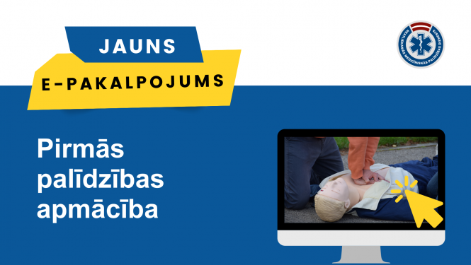 Jauns e-pakalpojums - Pirmās palīdzības apmācība